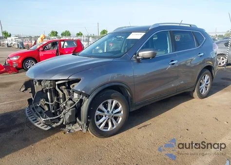 2016 Nissan Rogue Sv z USA, uszkodzony, nr VIN KNMAT2MT1GP665115
